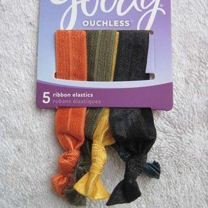5 Goody Shiny Knotted Ribbon Hair Elastic Bands